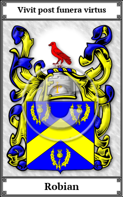 Robian Family Crest Download (JPG) Book Plated - 600 DPI