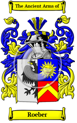 Roeber Family Crest Download (JPG) Heritage Series - 600 DPI