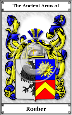 Roeber Family Crest Download (JPG)  Book Plated - 150 DPI