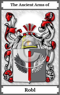 Robl Family Crest Download (JPG)  Book Plated - 150 DPI