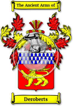 Deroberts Family Crest Download (jpg) Legacy Series - 150 DPI