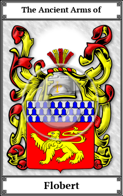 Flobert Family Crest Download (JPG) Book Plated - 600 DPI