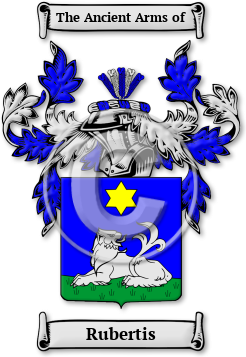 Rubertis Family Crest Download (jpg) Legacy Series - 150 DPI