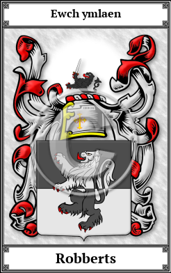 Robberts Family Crest Download (JPG) Book Plated - 600 DPI