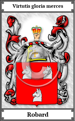 Robard Family Crest Download (JPG) Book Plated - 300 DPI