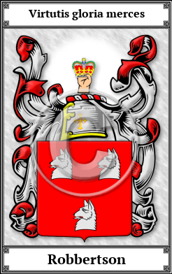 Robbertson Family Crest Download (JPG)  Book Plated - 150 DPI