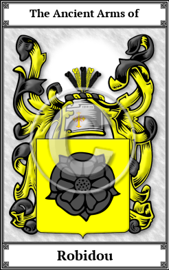 Robidou Family Crest Download (JPG)  Book Plated - 150 DPI