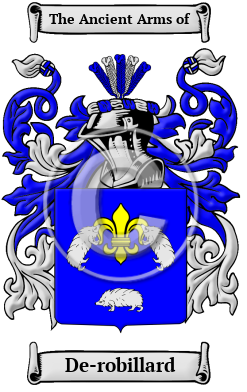 De-robillard Family Crest Download (JPG) Heritage Series - 600 DPI