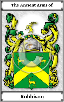 Robbison Family Crest Download (JPG)  Book Plated - 150 DPI