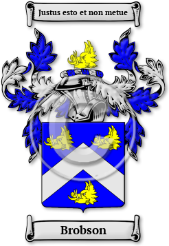 Brobson Family Crest Download (jpg) Legacy Series - 150 DPI