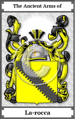 La-rocca Family Crest Download (JPG)  Book Plated - 150 DPI