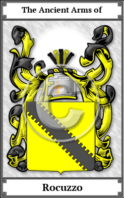 Rocuzzo Family Crest Download (JPG) Book Plated - 600 DPI