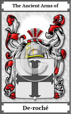 De-roché Family Crest Download (JPG) Book Plated - 600 DPI