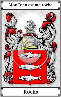 Rochs Family Crest Download (JPG)  Book Plated - 150 DPI