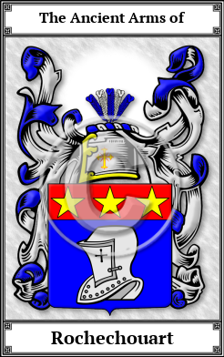 Rochechouart Family Crest Download (JPG)  Book Plated - 150 DPI