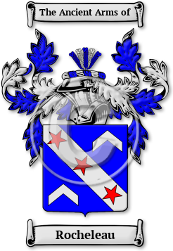 Rocheleau Family Crest Download (jpg) Legacy Series - 150 DPI