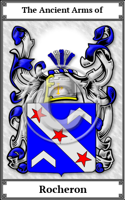 Rocheron Family Crest Download (JPG)  Book Plated - 150 DPI