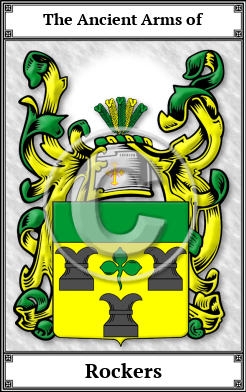 Rockers Family Crest Download (JPG) Book Plated - 600 DPI