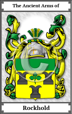 Rockhold Family Crest Download (JPG) Book Plated - 600 DPI