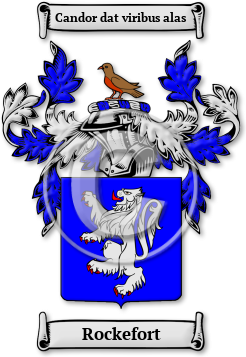 Rockefort Family Crest Download (jpg) Legacy Series - 150 DPI