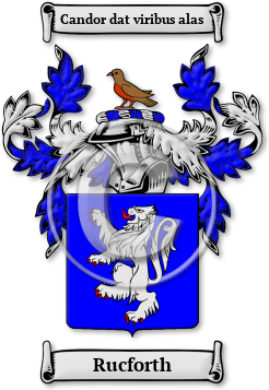 Rucforth Family Crest Download (jpg) Legacy Series - 150 DPI