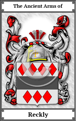 Reckly Family Crest Download (JPG)  Book Plated - 150 DPI