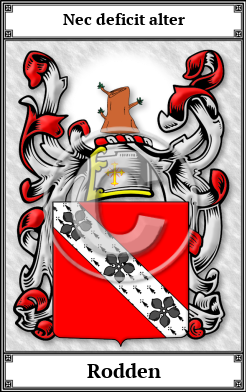 Rodden Family Crest Download (JPG)  Book Plated - 150 DPI