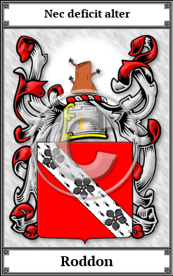 Roddon Family Crest Download (JPG)  Book Plated - 150 DPI