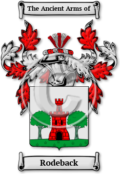 Rodeback Family Crest Download (jpg) Legacy Series - 150 DPI