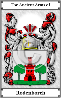 Rodenborch Family Crest Download (JPG) Book Plated - 600 DPI