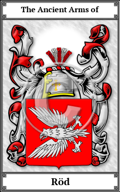 Röd Family Crest Download (JPG)  Book Plated - 150 DPI