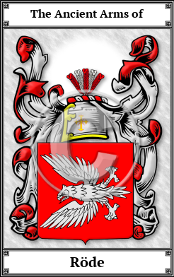 Röde Family Crest Download (JPG)  Book Plated - 150 DPI
