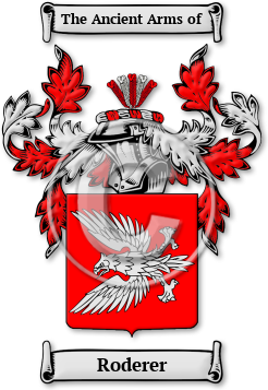Roderer Family Crest Download (jpg) Legacy Series - 150 DPI