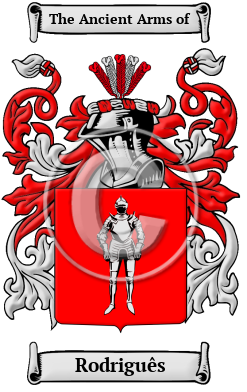 Rodriguês Family Crest/Coat of Arms