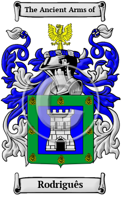 Rodriguês Family Crest/Coat of Arms