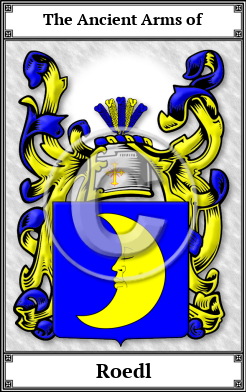 Roedl Family Crest Download (JPG) Book Plated - 600 DPI