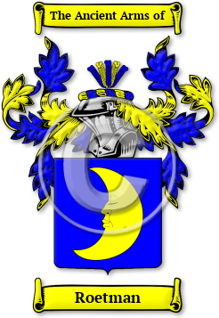 Roetman Family Crest Download (jpg) Legacy Series - 150 DPI
