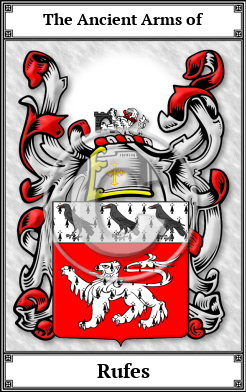 Rufes Family Crest Download (JPG) Book Plated - 600 DPI