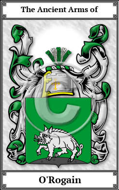 O'Rogain Family Crest Download (JPG)  Book Plated - 150 DPI