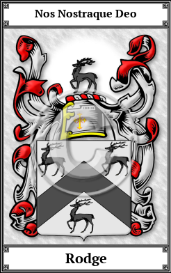 Rodge Family Crest Download (JPG)  Book Plated - 150 DPI