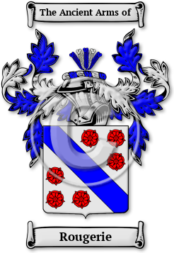 Rougerie Family Crest Download (jpg) Legacy Series - 150 DPI