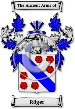 Röger Family Crest Download (JPG) Legacy Series - 600 DPI