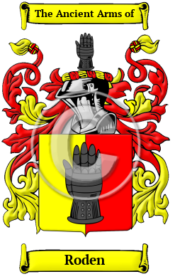 Roden Family Crest Download (JPG) Heritage Series - 600 DPI