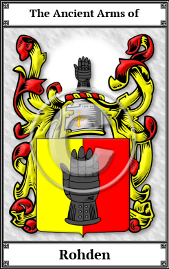 Rohden Family Crest Download (JPG)  Book Plated - 150 DPI