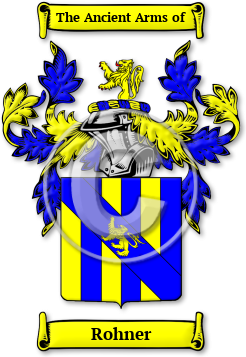 Rohner Family Crest Download (jpg) Legacy Series - 150 DPI
