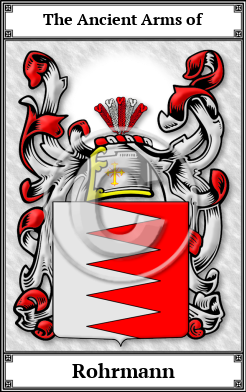 Rohrmann Family Crest Download (JPG)  Book Plated - 150 DPI