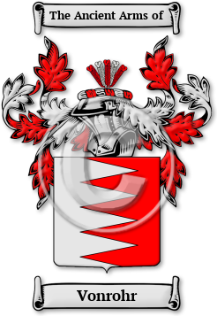 Vonrohr Family Crest Download (jpg) Legacy Series - 150 DPI