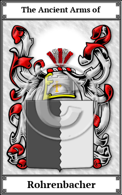 Rohrenbacher Family Crest Download (JPG)  Book Plated - 150 DPI