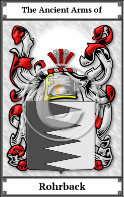 Rohrback Family Crest Download (JPG)  Book Plated - 150 DPI