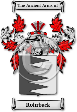 Rohrback Family Crest Download (jpg) Legacy Series - 150 DPI